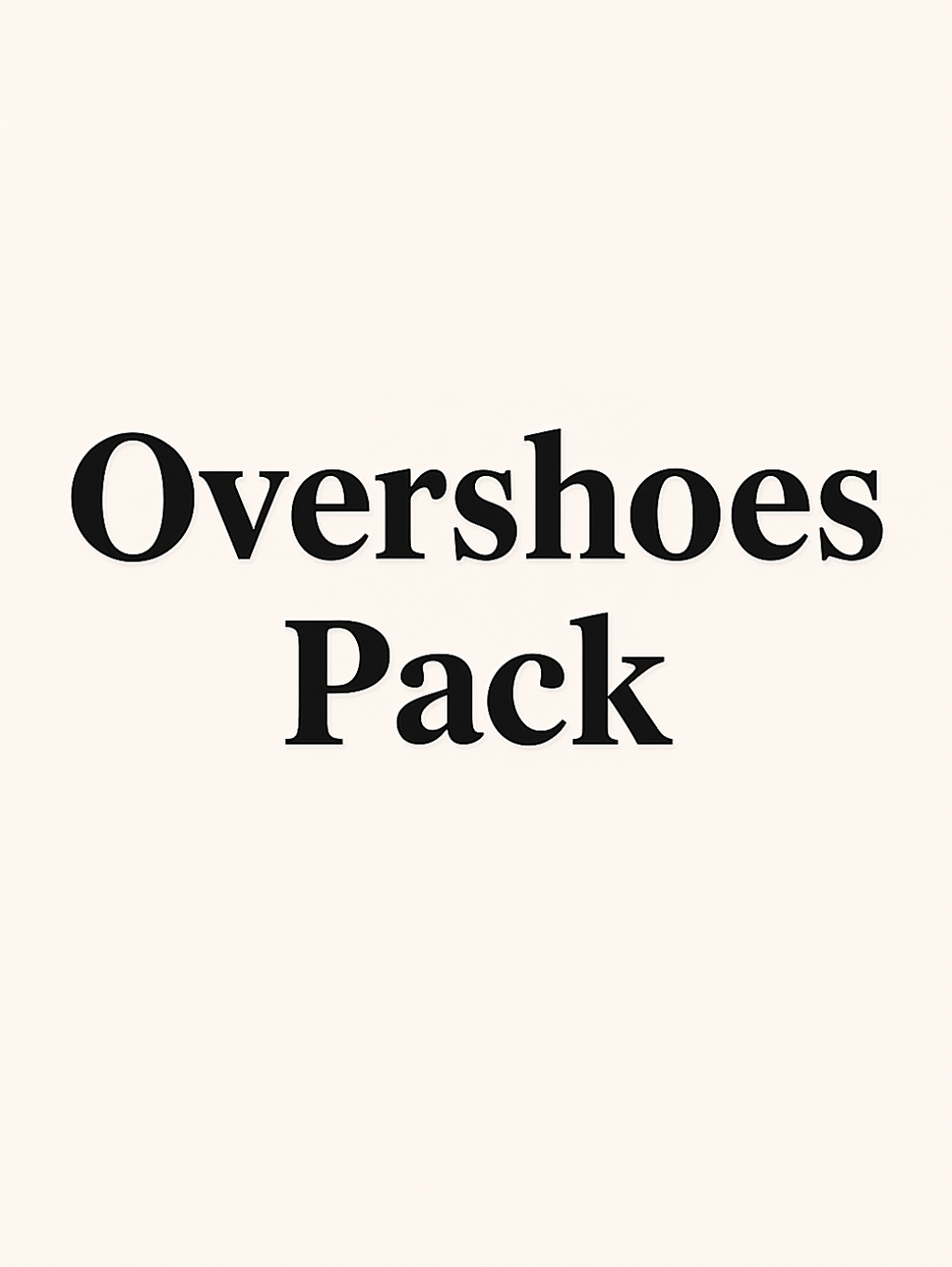 Overshoes Pack - 3 paia