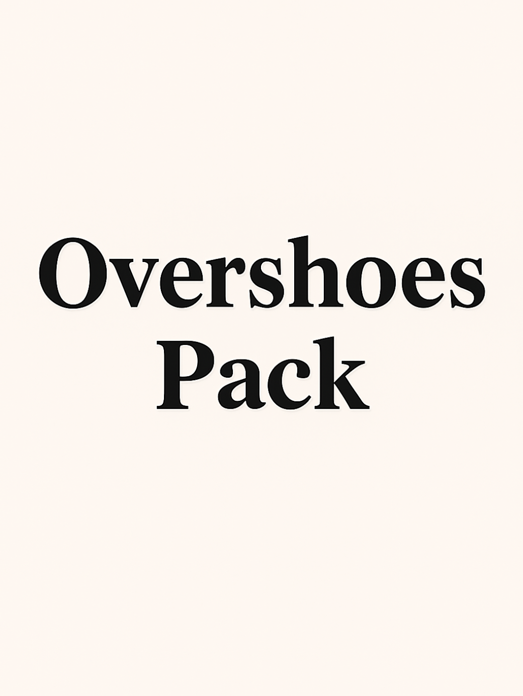 Overshoes Pack - 3 paia